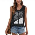 Class Of 2026 High School Senior Graduation Grey Sport Style Women's V-Neck Tank Top