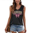 Class Of 2026 Pink Coquette Bow Senior Graduation Women's V-Neck Tank Top