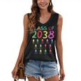 Class Of 2038 Senior Class 2038 Idea Graduation Grow With Me Women's V-Neck Tank Top