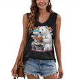 Cute Polar Bear Is Reading a Book Reading Polar Bear Women's V-Neck Tank Top Cute Polar Bear Is Reading a Book Reading Polar Bear Women's V-Neck Tank Top