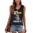 Dinosaur Graduation Cap Gown 3rd Grade Graduate Nailed It Women's V-Neck Tank Top
