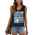 I Enjoy Long Romantic Walks To My Fridge Introvert Women's V-Neck Tank Top I Enjoy Long Romantic Walks To My Fridge Introvert Women's V-Neck Tank Top