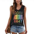 Equal Rights Book Flower Resist 86 47 Feminist Women Rights Women's V-Neck Tank Top