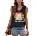 Ew People Introvert Cat Lover Crazy Colorful Cat Lady Women's V-Neck Tank Top Ew People Introvert Cat Lover Crazy Colorful Cat Lady Women's V-Neck Tank Top
