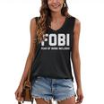 Fear Of Being Included Fobi Sarcastic Women Introvert-Chic Women's V-Neck Tank Top Fear Of Being Included Fobi Sarcastic Women Introvert-Chic Women's V-Neck Tank Top