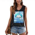 Frutiger Aero Aesthetic Tech Book Butterfly Women's V-Neck Tank Top Frutiger Aero Aesthetic Tech Book Butterfly Women's V-Neck Tank Top