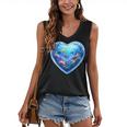 Frutiger Aero Y2K Heart Women's V-Neck Tank Top