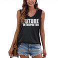 Future Interpreter Student College Graduate Graduation Women's V-Neck Tank Top