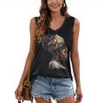 Girl Crown Of Books African Teacher Black History BHM Women's V-Neck Tank Top