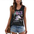 Girls Class Of 2041 Magical Unicorn Graduation Cap Women's V-Neck Tank Top