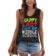 Happy Last Day Of Middle School Graduation Women's V-Neck Tank Top