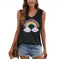 I Hate Everybody Rainbow Sarcastic Grumpy Introvert Women's V-Neck Tank Top I Hate Everybody Rainbow Sarcastic Grumpy Introvert Women's V-Neck Tank Top