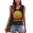 I'm Outstanding Retro Introvert Mountain Trip Lover Women's V-Neck Tank Top I'm Outstanding Retro Introvert Mountain Trip Lover Women's V-Neck Tank Top