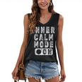 Inner Calm Mode On Introvert Saying Women's V-Neck Tank Top Inner Calm Mode On Introvert Saying Women's V-Neck Tank Top
