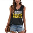 Introvert Antisocial Chicken Nugget Lover Foodie Women's V-Neck Tank Top Introvert Antisocial Chicken Nugget Lover Foodie Women's V-Neck Tank Top