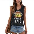 Introvert Cat Kitten Quote For Feline Whisperer Women's V-Neck Tank Top Introvert Cat Kitten Quote For Feline Whisperer Women's V-Neck Tank Top