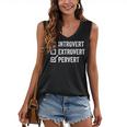 Introvert Extrovert Pervert Sarcasm Adult Joke s Women's V-Neck Tank Top Introvert Extrovert Pervert Sarcasm Adult Joke s Women's V-Neck Tank Top