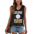 Introvert Guitarist Only Need Guitar Enjoy Acoustic Music Women's V-Neck Tank Top