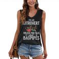 Im An Introvert Unless You Talk About Bagpipes Bagpiper Women's V-Neck Tank Top Im An Introvert Unless You Talk About Bagpipes Bagpiper Women's V-Neck Tank Top