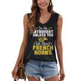Im Introvert Unless You Talk About French Horns Women's V-Neck Tank Top
