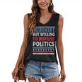 Introvert But Willing To Discuss Politics USA Elections 2024 Women's V-Neck Tank Top Introvert But Willing To Discuss Politics USA Elections 2024 Women's V-Neck Tank Top