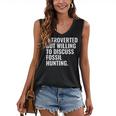 Introverted But Fossil Hunting Introvert Fossil Hunter Women's V-Neck Tank Top