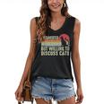Introverted But Willing To Discuss Cats Kitten Pet Lover Women's V-Neck Tank Top