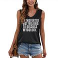 Introverted But Willing To Discuss Mycology Mushroom Women's V-Neck Tank Top