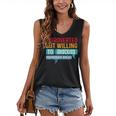 Introverted But Willing To Discuss Sourdough Bread Women's V-Neck Tank Top Introverted But Willing To Discuss Sourdough Bread Women's V-Neck Tank Top