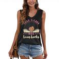Just a Girl Who Loves Books African American Book Nerd Lover Women's V-Neck Tank Top