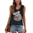 Koala Reading Book Pajama Sleep Women's V-Neck Tank Top