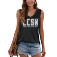 LCSW Licensed Clinical Social Worker Graduation Women's V-Neck Tank Top
