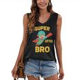 Little Cute Superhero Brother Comic Book Baby Bro Women's V-Neck Tank Top Little Cute Superhero Brother Comic Book Baby Bro Women's V-Neck Tank Top