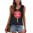 Loner Antisocial Introvert Stop Sign Says Leave Me Alone Women's V-Neck Tank Top Loner Antisocial Introvert Stop Sign Says Leave Me Alone Women's V-Neck Tank Top