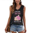 Low Social Battery Cute Snail With House Introvert Cozy Home Women's V-Neck Tank Top Low Social Battery Cute Snail With House Introvert Cozy Home Women's V-Neck Tank Top