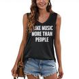 I Like Music More Than People For Introverts Women's V-Neck Tank Top I Like Music More Than People For Introverts Women's V-Neck Tank Top