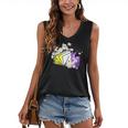 Non-Binary Book Lover Nonbinary Daisy LGBT Reading Pride Women's V-Neck Tank Top