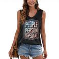 People Person Repellant Introvert Women's V-Neck Tank Top People Person Repellant Introvert Women's V-Neck Tank Top