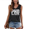 PHD Pretty Huge Debt Doctoral Degree PHD Graduation Women's V-Neck Tank Top