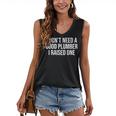 Plumber Parents Father Mother Plumbing Graduation Women's V-Neck Tank Top