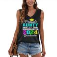 Proud Aunty Of Kindergarten Graduate 2024 Graduation Aunty Women's V-Neck Tank Top