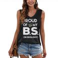 Proud Of My BS In Biology Graduation T-Shirt Women's V-Neck Tank Top