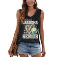Proud Grandma Of A 2026 Senior Volleyball Graduation Leopard Women's V-Neck Tank Top