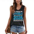 Proud Myself Of A Class Of 2026 Graduate Senior Graduation Women's V-Neck Tank Top
