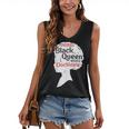 Proud Queen Shirt PhD Graduation Afro Doctorate Women's V-Neck Tank Top