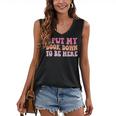 I Put My Book Down To Be Here Book Lover Book Nerd Women's V-Neck Tank Top