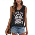 Reading Just A Girl Who Loves Books Women's V-Neck Tank Top