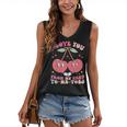 Retro Cherry Love 90s Nostalgia Women's V-Neck Tank Top