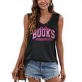 Retro Pink Coquette Bow Valentine Book Lover Varsity Women's V-Neck Tank Top Retro Pink Coquette Bow Valentine Book Lover Varsity Women's V-Neck Tank Top