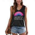 Secretly Bisexual Bi Introvert Bi Pride Antisocial LGBTQ Women's V-Neck Tank Top